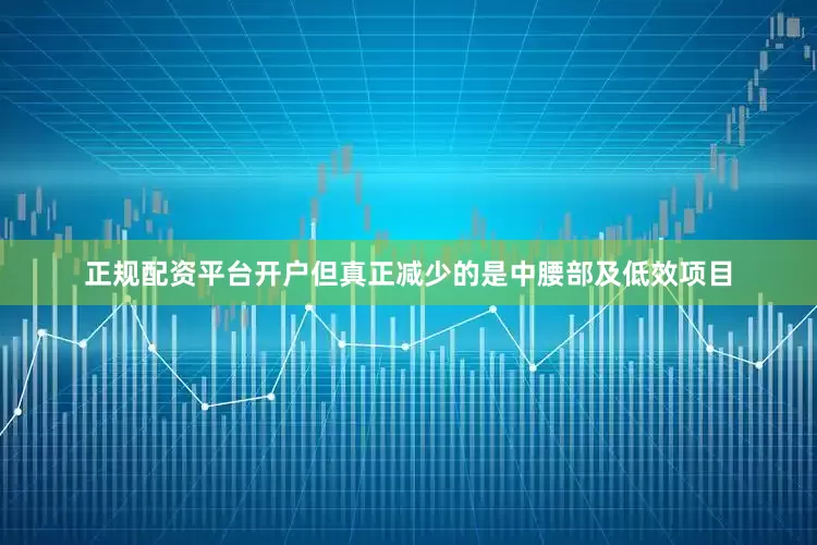 正规配资平台开户但真正减少的是中腰部及低效项目