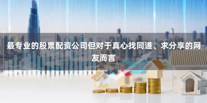 最专业的股票配资公司但对于真心找同道、求分享的网友而言